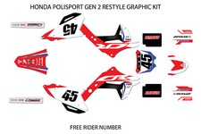 HONDA POLISPORT RESTYLE GEN 2 GRAPHICS  CR125 250 2002 2003 2004 2005 2006 2007 picture