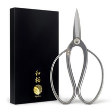 Yasugi Stainless Steel Made in Japan Traditional Bonsai Scissors 7 in (180 mm... picture