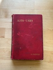 Vintage 1896 Auto-Cars D Farman Red Cloth HC Illustrated Automobiles Motors UK picture