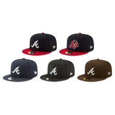 Atlanta Braves ATL MLB Game Authentic 59FIFTY Fitted Cap - 5950 A/Axe Logo Hat  picture