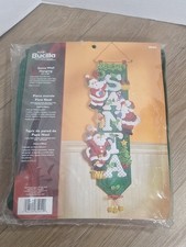 Bucilla 85454 ~ Santa Wall Hanging Felt Kit ~ 13