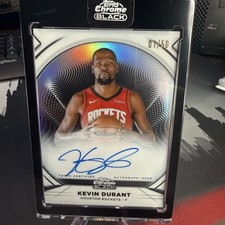 2025-26 Topps Chrome Black Kevin Durant Ivory Auto 1/50 Rockets Future HOF picture