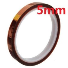 5mm 100ft BGA High Temperature Heat Resistant Polyimide Kapton Tape Gold picture