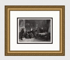 Impressive 1800s Charles ROCHUSSEN SIGNED Engraving 