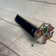 Handmade Stained Glass Kaleidoscope Vintage 9” EUC FAST SHIPPING picture