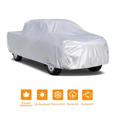 Waterproof Pickup Truck Full Car Cover Rain UV Resistant For Ford F-150 Sliver picture