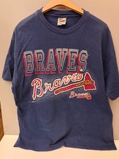 Vintage 1997 Atlanta Braves T Shirt Hanes Heavyweight XL Single Stitch MLB 90s picture