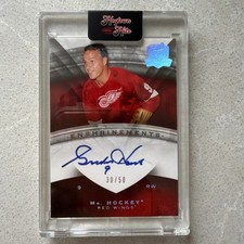 2008-09 Upper Deck The Cup Gordie Howe “Mr. Hockey” Enshrinements Auto 30/50 picture