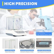 Digital Electronic Analytical Balance Precision Lab Scale 120 x 0.0001g 0.1mg picture