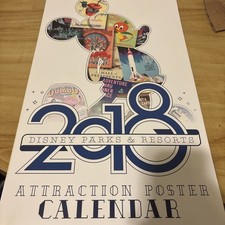 2018 Disney Parks Attraction Poster Calendar picture
