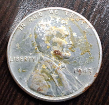 1943 Lincoln Wheat Small Cent Steel Business Strike Philadelphia KM#195 picture