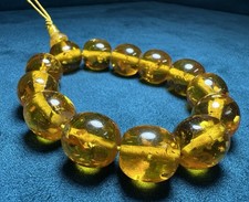 Vintage Baltic Amber Bracelet Beads 36.8 Grams picture