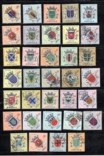 Angola Stamp Scott #448//488, Lot of 34, Coat of Arms, MLH & Used, SCV$25.90 picture