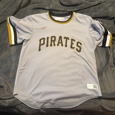 Pittsburgh Pirates Jersey Mens XL Nike Cooperstown Throwback Roberto Clemente picture