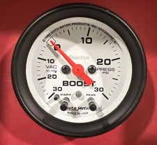 Phantom Boost Gauge Auto Meter #5777 Vintage 2002 New in Box Fast  picture