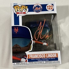 New York Mets - Francisco Lindor - Signed Funko Pop w/ COA And Protective Case picture