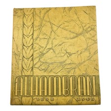 Vintage 1948 Alhambran Alhambra California City High School Yearbook- Signed picture