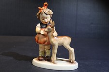 Hummel Friends Hum 136/1 TMK-7  Goebel Figurine Girl with Deer 1947 Germany picture