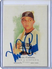 Miguel Cabrera Autographed 2006 Topps Allen and Ginter Card 175 picture