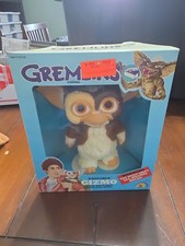 LJN Gremlins Gizmo Mogwai Poseable Action Figure Brown/White w/ Box 1984 NIB picture
