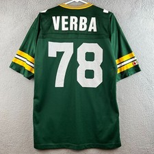 Vintage Ross Verba #78 Green Bay Packers Champion Football Jersey Size 40 NFL picture