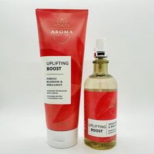2 PCS BATH & BODY WORKS UPLIFTING BOOST NEROLI BLOSSOM & BERGAMOT CREAM & MIST picture