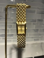 Vintage BOFAN Gold-Tone Rectangular Watch | Elegant Bracelet Band |Classic Style picture