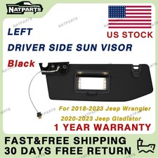 Left Sun Visor W/ Light for18-23 JeepWrangler 20-23 JeepGladiator 6BR75TX7AM picture