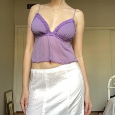 Urban Outfitters Fairy Lingerie Ruffle Crop Out From Under M picture