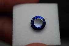 2.20ct Lab-Created Blue Sapphire Round Brilliant Cut Loose Sapphire Gemstone picture