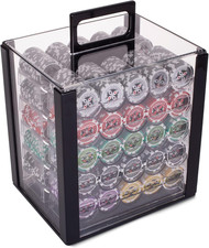 Ultimate 14-Gram Heavyweight Poker Chips - Set of 1000 in Acrylic Display Case picture