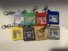 Retro Pokemon Game Cartridge Keychain 3D Printed Charm – Choose Your Design picture