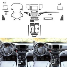60Pcs Real Carbon Fiber Kit Full Interior Dash Trim For Ridgeline Passport Pilot picture