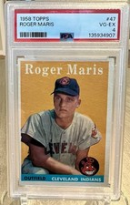 1958 Topps Roger Maris #47 ROOKIE CARD PSA 4 VG-EX Cleveland Indians Baseball picture