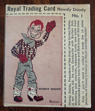 1950 Royal Gelatin Dessert Howdy Doody #1 Trading Card Full Unopened Box Nice picture