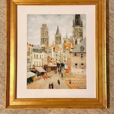 Camille Pissarro Framed Art Print – Vintage Gold Frame picture