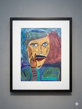 Original Expressionist Portrait OilPainting Hand-Painted Contemporary Art, picture