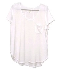 Lilly Pulitzer Women's Top Size XL White Luxletic Pocket Tee picture