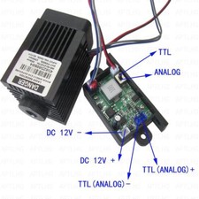Focusable 2.5W 2500mW 450nm Blue Laser Module TTL + AnAlog signal 12V Engraving picture