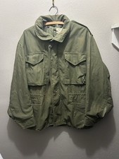 True Vintage 1960s M65 OG107 Hooded Field Jacket US Army picture