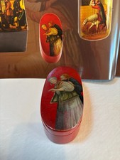 Antique Russian Lacquer Box 19 ct VISHNYAKOV picture