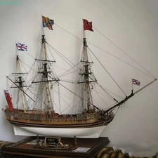 Royal Caroline 1/50 Wooden Ship Model Kit French Sailing Boat DIY Gift Ornament picture
