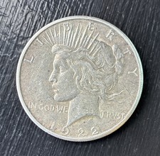 1922 S Peace Silver Dollar 90% Silver Circulated picture