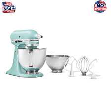 KitchenAid Artisan Series 5qt Tilt-Back Head Stand Mixer, 10-Speed, Aqua Sky picture