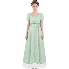 Regency Dress for Women 1800s Vintage Dress Victorian Ball Gown Medium picture