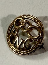 Odd Fellows Rebekahs Fraternal PNG Lapel Pin 10K Gold 1.4 Grams Past Noble Grand picture