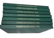 Lot Of 7 Cook’s Illustrated Annual Hardback Cookbooks 1998 -2004 picture