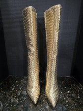 I.N.C. International Concepts Womens Savonia Woven Knee Hig Gold Woven 10M picture