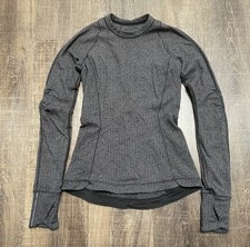 Lululemon Runderful Long Sleeve Spaced Out Space Dye Black White Size 2 picture