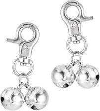 Dog Collar Bell 2 Strings in 4 Pieces Pet Bells for Collar Loud Brass Cat Bells picture